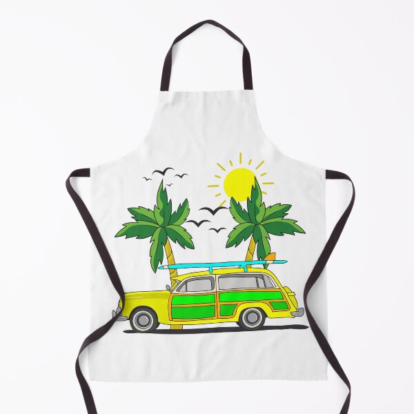 Item preview, Yellow Van With Surfboard sticker, retro surfer sticker designed and sold by ds-4.