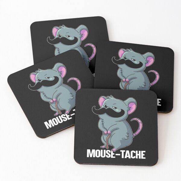 Item preview, Mouse-Tache Pun English Funny Word Play designed and sold by Coconil.