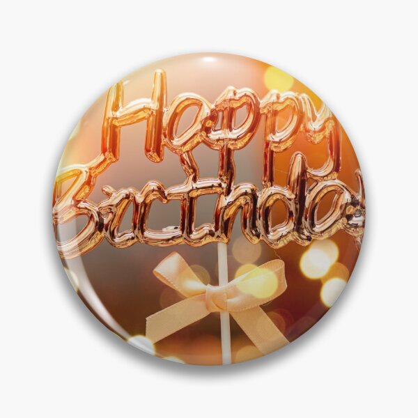 Item preview, happy birthday text with knot and bokeh light, morocco lounge background designed and sold by sigoisette.