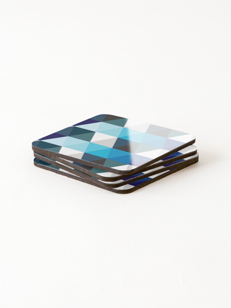 Thumbnail 4 of 5, Coasters (Set of 4), Colorful Triangle Pattern designed and sold by FridPix.