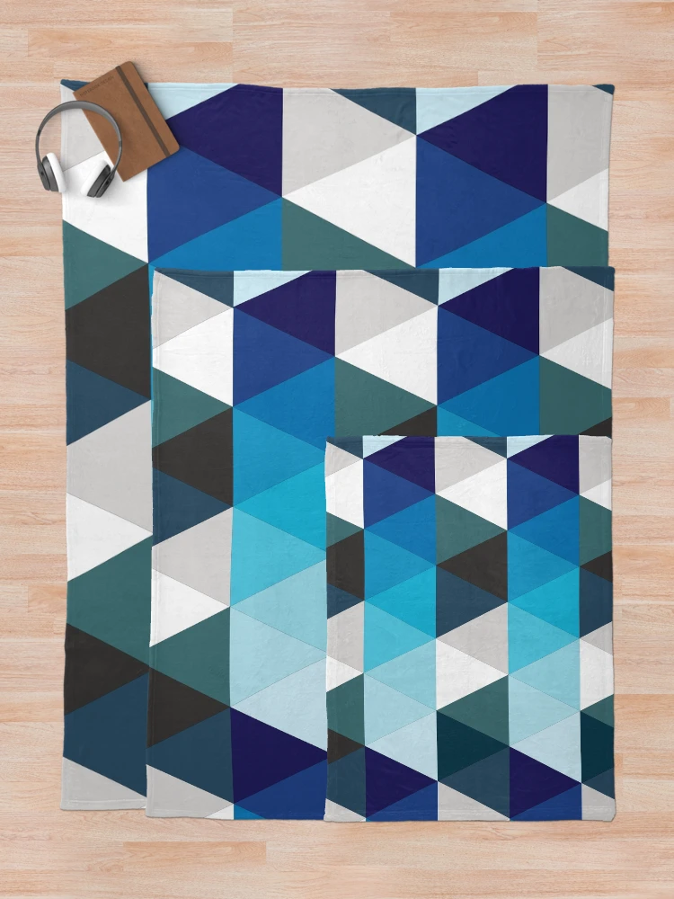 Thumbnail 5 of 6, Throw Blanket, Colorful Triangle Pattern designed and sold by FridPix.