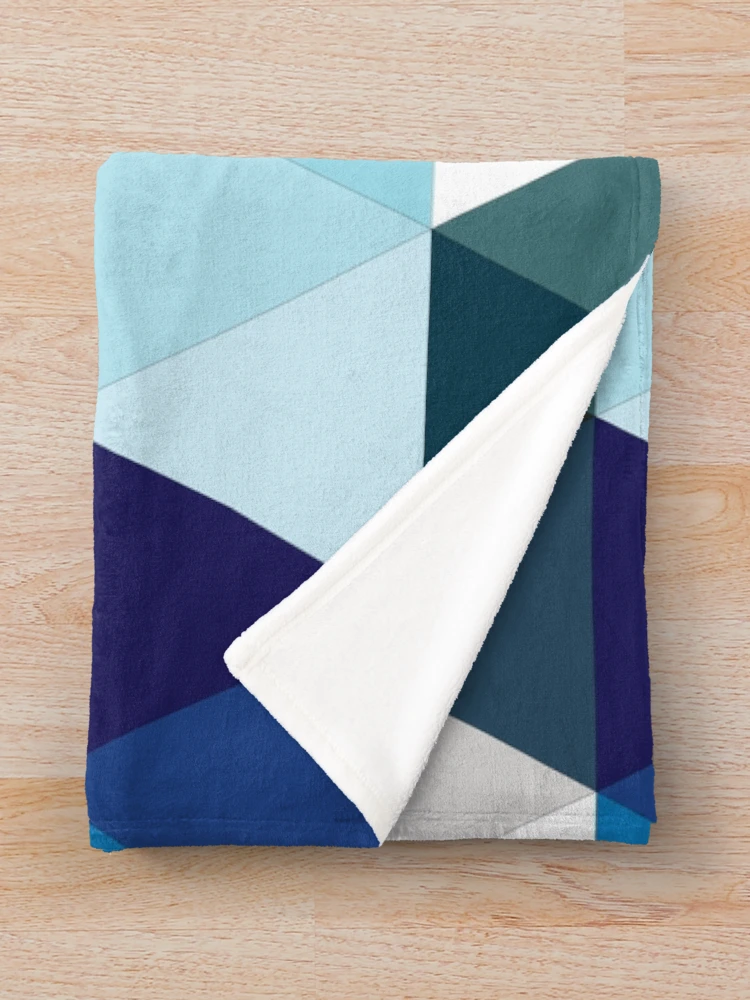 Thumbnail 3 of 6, Throw Blanket, Colorful Triangle Pattern designed and sold by FridPix.