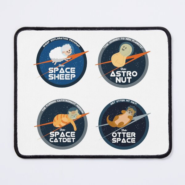 Item preview, Space Animals Patches | Sticker Pack | Funny Gift Ideas designed and sold by Fluffy-Vectors.