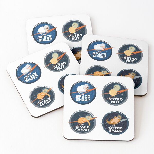 Item preview, Space Animals Patches | Sticker Pack | Funny Gift Ideas designed and sold by Fluffy-Vectors.