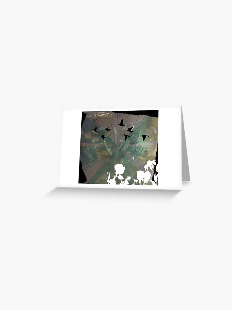 Thumbnail 1 of 2, Greeting Card, “Feathered Friends” designed and sold by CarmelArtist.