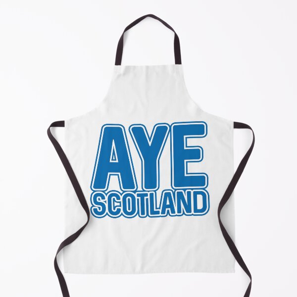 Item preview, AYE SCOTLAND, Scottish Independence Saltire Blue and White Layered Text Slogan designed and sold by MacPean.