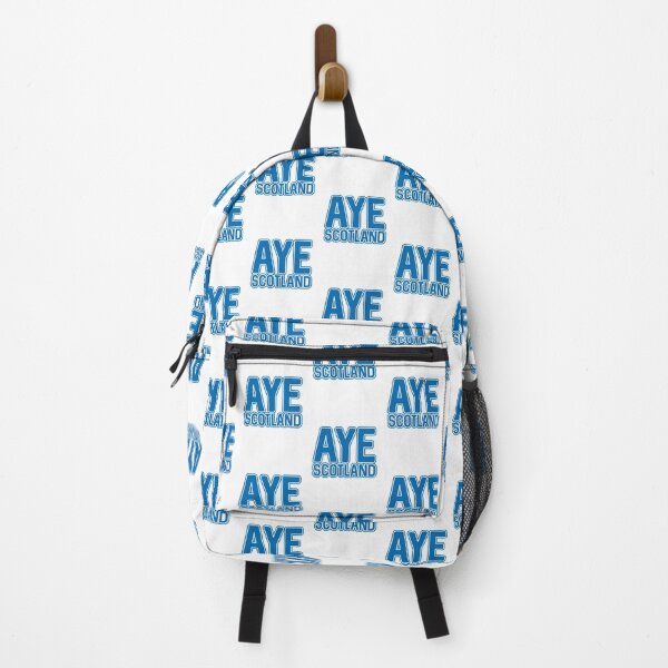 Item preview, AYE SCOTLAND, Scottish Independence Saltire Blue and White Layered Text Slogan designed and sold by MacPean.