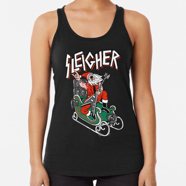 Item preview, Ugly Christmas Sweater Sleigher - Heavy Metal Santa designed and sold by JeniHendrick.