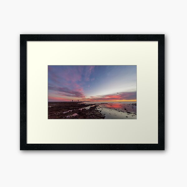 Sunset at Rickett's Point Framed Art Print
