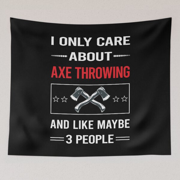 Item preview, Funny 3 People Axe Throwing designed and sold by FifineCroteau.