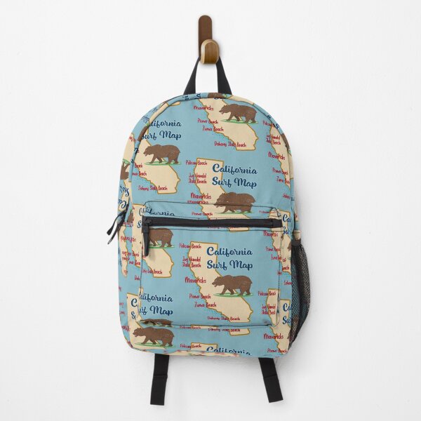 Item preview, Cool Surfer's California Surf Map designed and sold by OliviaGbyKyro.
