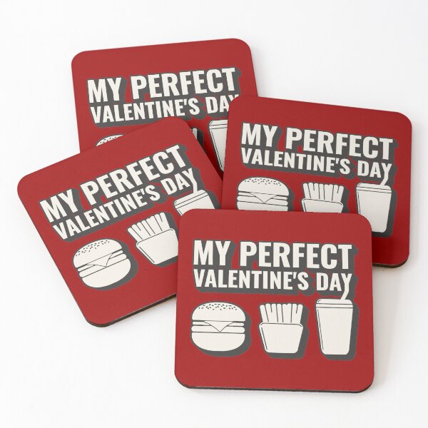 Item preview, My Perfect Valentines Day, Takeaway, Fries, Burger, Drink, Soda, Pop, Soft Drink,  Cool Fun Valentines Day Design designed and sold by TrulyEpoque.