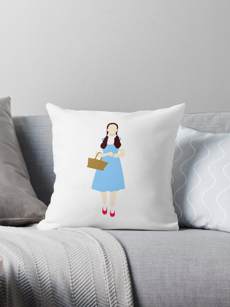 The Wizard Of Oz Dorothy Throw Pillow By Laurcich