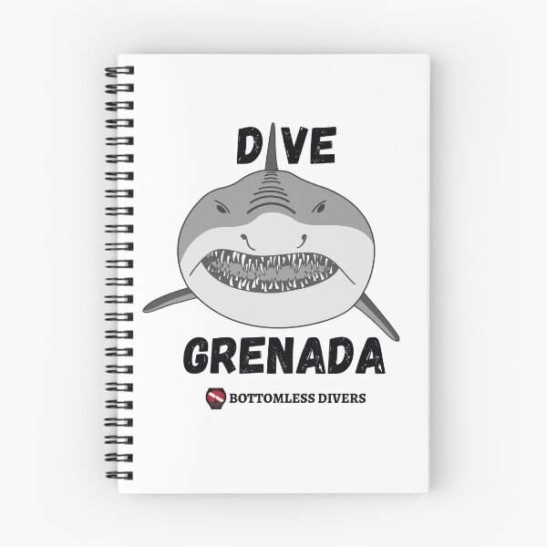 Item preview, Dive Grenada Smiling Great White Shark designed and sold by BottomlessDiver.