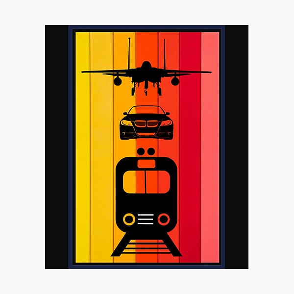 Trains Planes and Automobiles Photographic Print