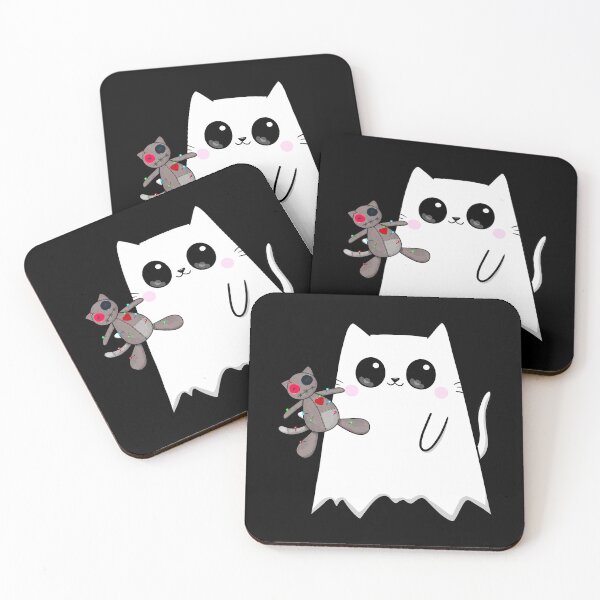 Item preview, Ghosty Cat with Voodoo Kitty designed and sold by KilkennyCat Art.
