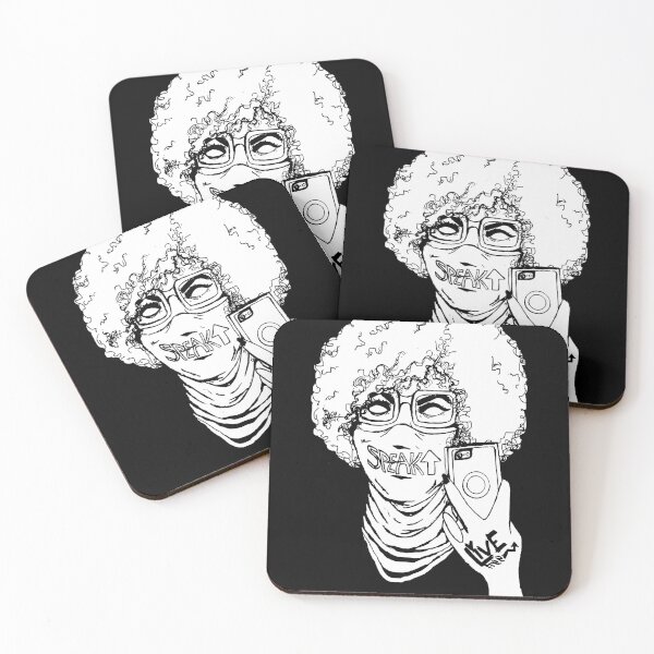 Item preview, Live Free/Speak Up Selfie (white) designed and sold by blackdragon4.