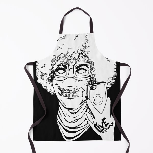Item preview, Live Free/Speak Up Selfie (white) designed and sold by blackdragon4.