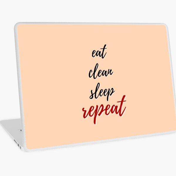 Item preview, Eat Clean Sleep Repeat Funny Cleaning Housekeeping Janitor designed and sold by SavvyCleaner.