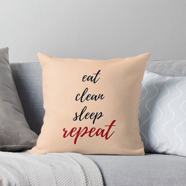 Item preview, Eat Clean Sleep Repeat Funny Cleaning Housekeeping Janitor designed and sold by SavvyCleaner.