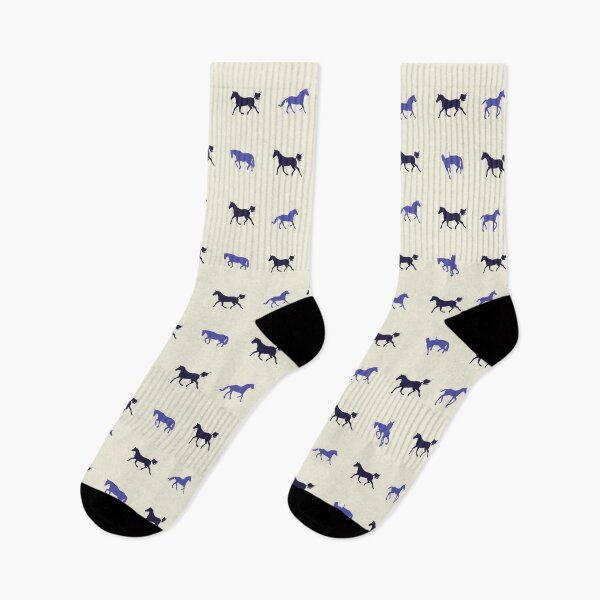 Item preview, Lovely blue Horse pattern for horse lover designed and sold by Yallwofunart.