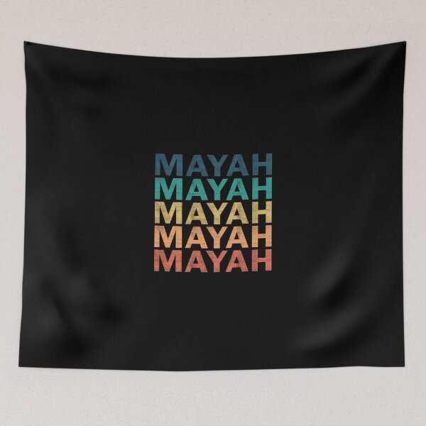 Aperçu de l'œuvre Mayah Name T Shirt - Mayah Vintage Retro Mayah Name Gift Item Tee créée et vendue par mackpatsy.