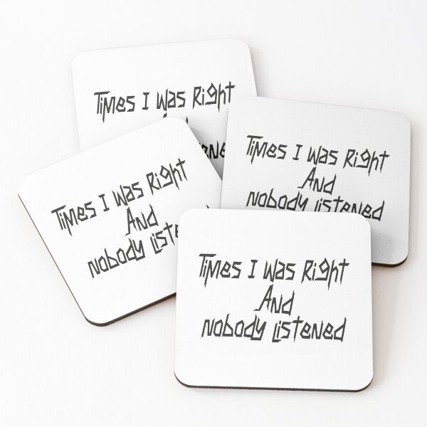 Item preview, Times I Was Right And Nobody Listened designed and sold by MqHStore.