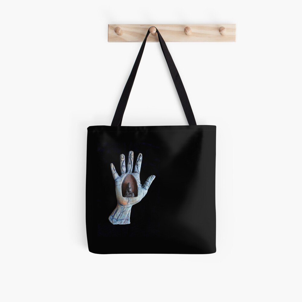 sitting quietly, wisdom unfolds Tote Bag