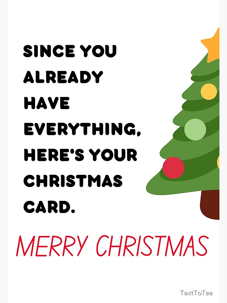 Cute Christmas Card For Friends and Family - Excited For Christmas - F