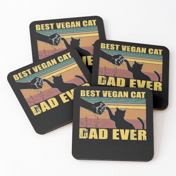 Item preview, Retro Vintage Best Vegan Cat Dad Ever, Cat lovers designed and sold by Space Art.
