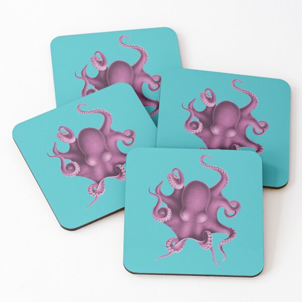 Item preview, Vintage Octopus Illustration (Deutsche Tiefsee-Expedition 1898) designed and sold by Happy Puppy Print On Demand.