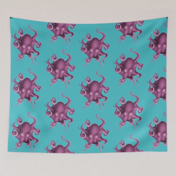 Item preview, Vintage Octopus Illustration (Deutsche Tiefsee-Expedition 1898) designed and sold by Happy Puppy Print On Demand.