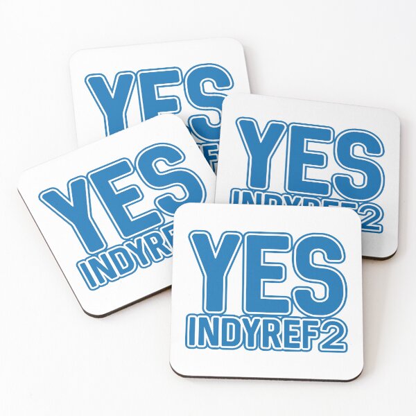 Item preview, YES INDYREF2, Scottish Independence Saltire Blue and White Layered Text Slogan designed and sold by MacPean.