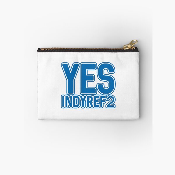Item preview, YES INDYREF2, Scottish Independence Saltire Blue and White Layered Text Slogan designed and sold by MacPean.