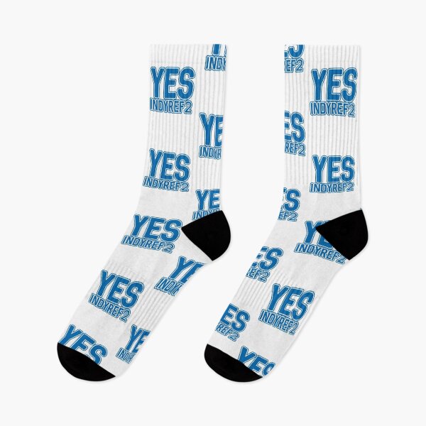 Item preview, YES INDYREF2, Scottish Independence Saltire Blue and White Layered Text Slogan designed and sold by MacPean.