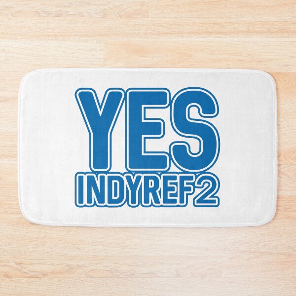 Item preview, YES INDYREF2, Scottish Independence Saltire Blue and White Layered Text Slogan designed and sold by MacPean.