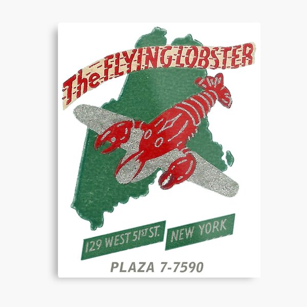 The Flying Lobster, New York City Metal Print