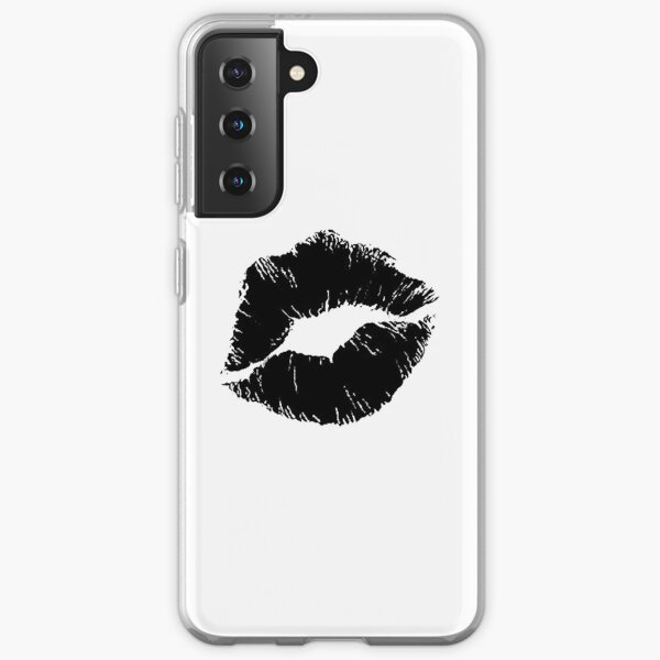 Black lips Samsung Galaxy Soft Case