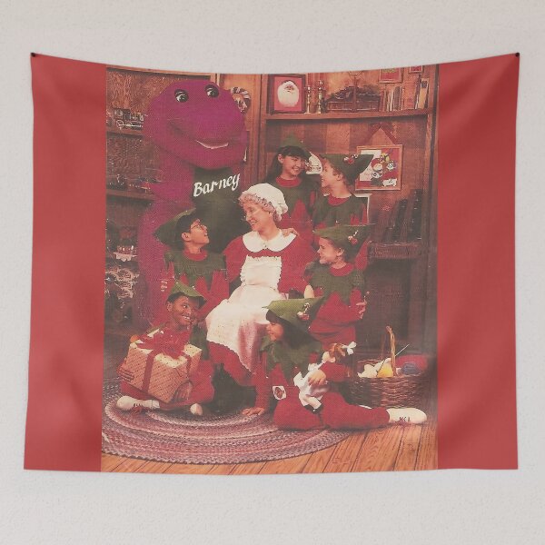 Item preview, Barney Waiting For Santa designed and sold by makeachange92.