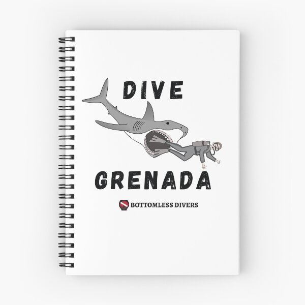 Item preview, Great White Shark Attacking Grenada Scuba Diver designed and sold by BottomlessDiver.