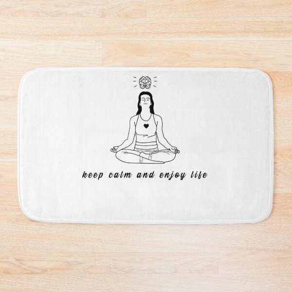 Item preview, keep calm and enjoy life - yoga designed and sold by Bregustol.