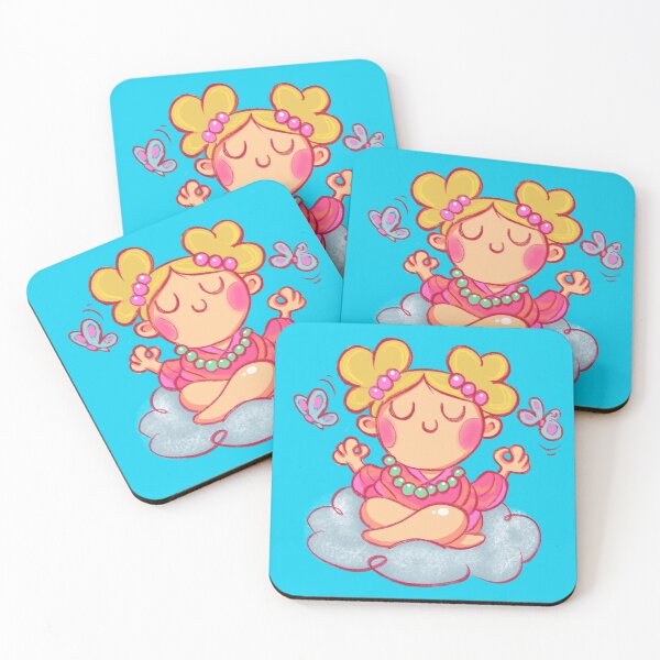 Item preview, Zen girl on a dream cloud meditation designed and sold by sianelliot.