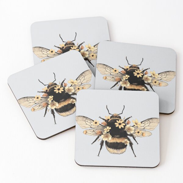 Item preview, Behr ETCHED GLASS Grey Bee designed and sold by AuraTherapeia.
