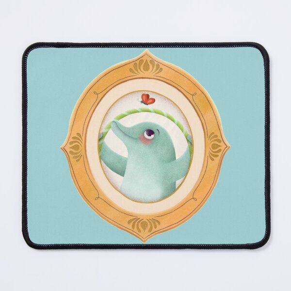 Item preview, Funny framed Dolphin, whimsical and cute designed and sold by ellastella.