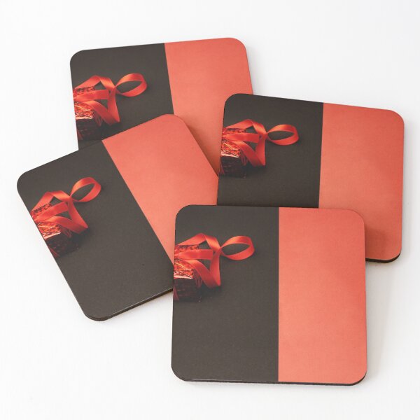 Item preview, Red and Black Christmas Gift Print designed and sold by Anamika Mehta.