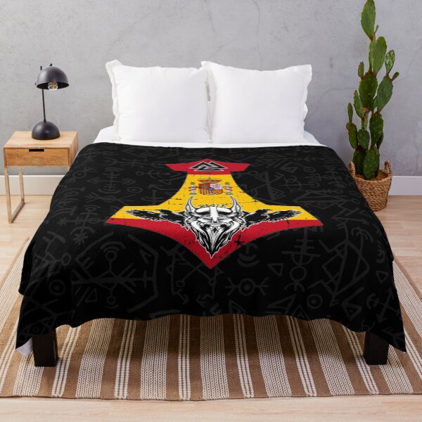 Item preview, Viking Spain Flag Mjölnir Mythology God Thor Viking designed and sold by Dog-T-Shirts.
