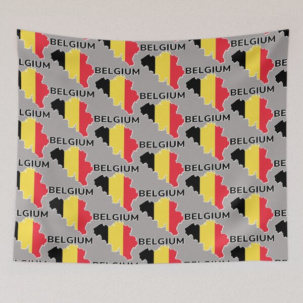 Item preview, Belgium Flag  Map design  designed and sold by AEGMEDIA.