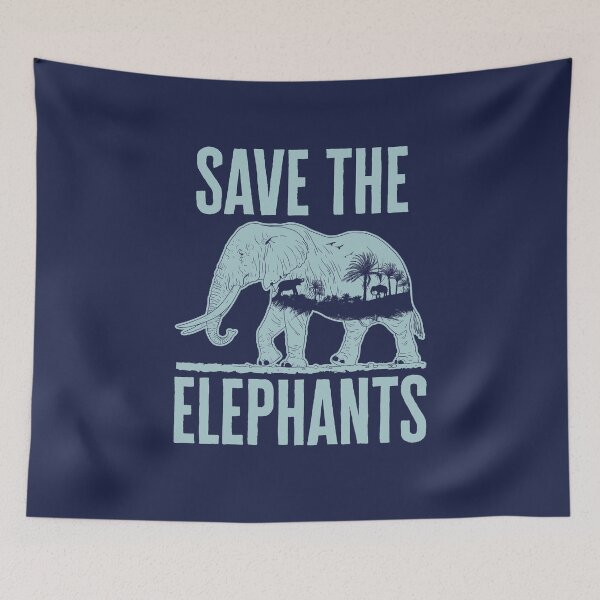 Item preview, Save the Elephants Edo Aesthetic Elephant Lover  designed and sold by jaygo.
