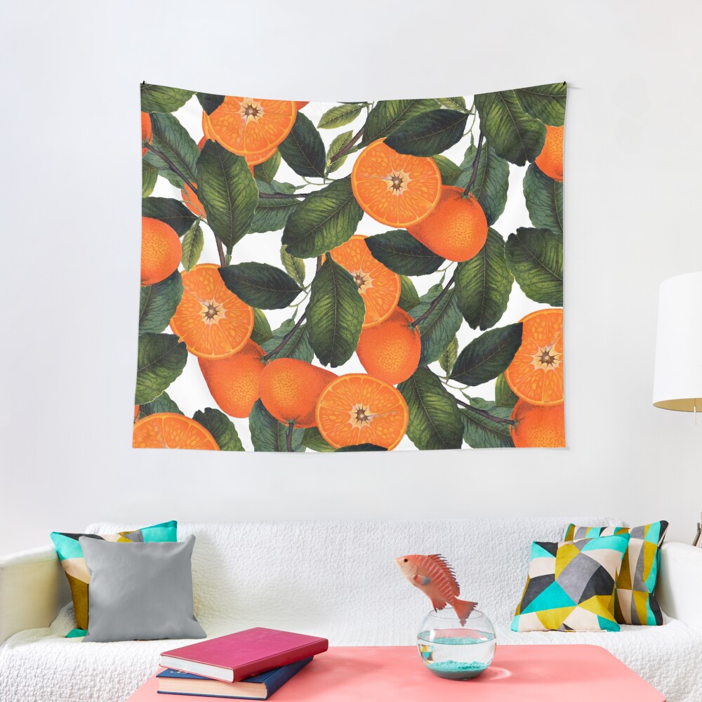 Discover The Forbidden Orange #redbubble #lifestyle Tapestry