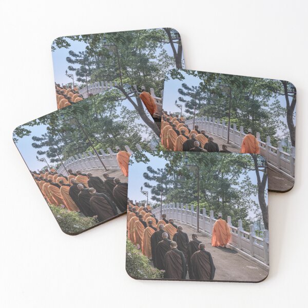 Item preview, Monks walking amongst nature in Fo Guang Shan, Taiwan designed and sold by WorldScenery.